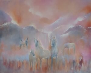 Ilta laaksossa, 55x65, MYYTY